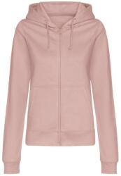 Just Hoods kapucnis Női pulóver, elején végig cipzárral AWJH050F, Dusty Pink-XL (awjh050fdup-xl)