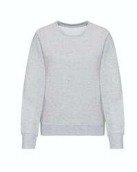 Just Hoods Hagyományos szabású Női kereknyakú pulóver AWJH030F, Heather Grey-XS (awjh030fhgr-xs)
