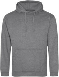 Just Hoods Uniszex laza szabású kapucnis pulóver AWJH001, Graphite Heather-3XL (awjh001gph-3xl)