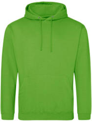 Just Hoods Uniszex laza szabású kapucnis pulóver AWJH001, Lime Green-3XL (awjh001lig-3xl)