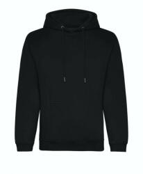 Just Hoods Uniszex organikus kapucnis pulóver AWJH201, Deep Black-M (awjh201dbl-m)