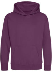 Just Hoods Gyerek kapucnis pulóver AWJH001J, Plum-1/2 (awjh001jpl-1-2)