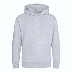 Just Hoods Uniszex organikus kapucnis pulóver AWJH201, Heather Grey-L (awjh201hgr-l)