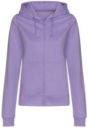 Just Hoods kapucnis Női pulóver, elején végig cipzárral AWJH050F, Digital Lavender-XL (awjh050fdil-xl)