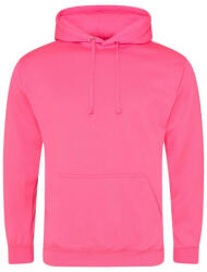 Just Hoods élénk színű unisex kapucnis pulóver AWJH004, Electric Pink-L (awjh004epi-l)