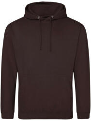 Just Hoods Uniszex laza szabású kapucnis pulóver AWJH001, Hot Chocolate-M (awjh001hch-m)