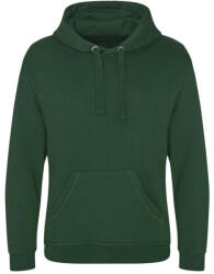 Just Hoods Uniszex kenguruzsebes kapucnis vastag pulóver AWJH101, Bottle Green-2XL (awjh101bg-2xl)