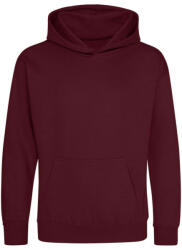 Just Hoods Gyerek kapucnis pulóver AWJH001J, Burgundy-5/6 (awjh001jbu-5-6)