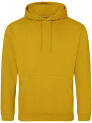 Just Hoods Uniszex laza szabású kapucnis pulóver AWJH001, Mustard-2XL (awjh001mst-2xl)