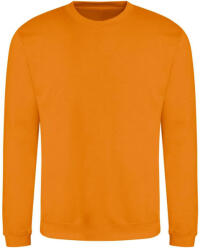 Just Hoods Uniszex hagyományos szabású kereknyakú pulóver AWJH030, Pumpkin Pie-2XL (awjh030pup-2xl)