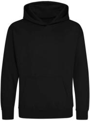 Just Hoods Gyerek kapucnis pulóver AWJH001J, Jet Black-9/11 (awjh001jjbk-9-11)