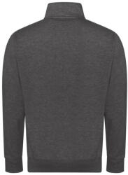 Just Hoods Uniszex cipzáros pulóver oldalsó zsebekkel AWJH147, Charcoal-S (awjh147ch-s)