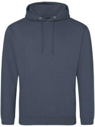 Just Hoods Uniszex laza szabású kapucnis pulóver AWJH001, Airforce Blue-M (awjh001arb-m)