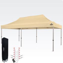 BRIMO Ollószerkezetes sátor 3x6 m ALU falak nélkül - alumínium váz, vízálló - falak nélkül - Bézs