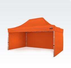 BRIMO Verseny sátor 3×4, 5 m ALU, motorsporthoz is - plusz 3 oldalfal - Narancs