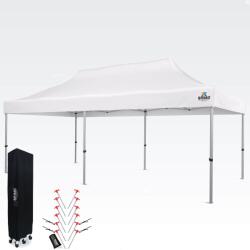 BRIMO Nožnicový sátor 3x6 ALU falak nélkül - Alumínium keret, vízálló - falak nélkül - Fehér