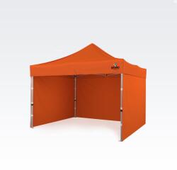 BRIMO Alumínium vásározó sátor 3x3m: Gyorsaság és megbízhatóság nonprofit egyesületek és klubok számára - plusz 3 oldalfal - Narancs