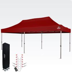 BRIMO Nožnicový sátor 3x6 ALU falak nélkül - Alumínium keret, vízálló - falak nélkül - Piros