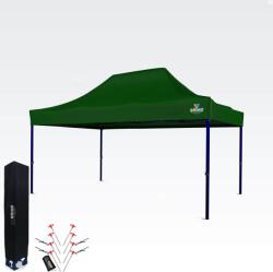 BRIMO Kiállítási sátor 3x4, 5m (45mm acél) | Gyors összeszerelés, hosszú élettartam - 3 oldalfal nélkül - Zöld