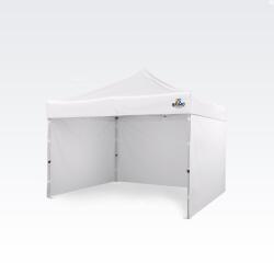 BRIMO Szerelhető sátor 3x3m Ünnepségekre: Vízálló Védelem és Villámgyors Összecsukás - plusz 3 oldalfal - Fehér
