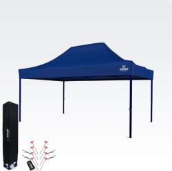 BRIMO Kiállítási sátor 3x4, 5m (45mm acél) | Gyors összeszerelés, hosszú élettartam - 3 oldalfal nélkül - Kék