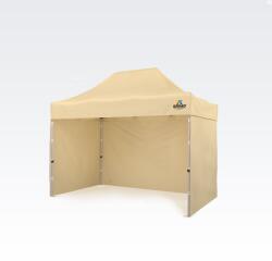 BRIMO Stan a Kereskedelem 2 x 3 m SZUPER Acél | Összeszerelés 2 perc alatt | BRIMO - plusz 3 oldalfal - Bézs