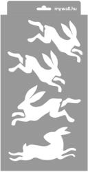 MyWall Nyuszihopp stencil - 3D - 18x35 cm kicsi