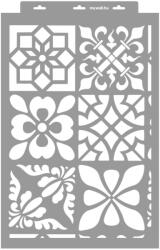 MyWall Patchwork 01 stencil - 3D - 38x60 cm maxi