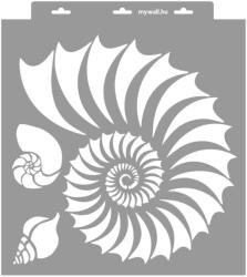 MyWall Nautilus stencil - Festő - 38x42 cm nagy