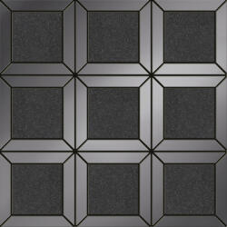TUBADZIN Csoport Tubadzin Lucid square black 29, 8x29, 8 Fali Mozaik - burkolatkiraly