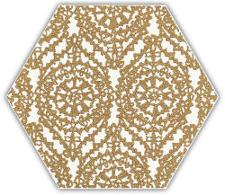 Paradyz My Way Shiny Lines Gold Hexagon Inserto A 19, 8x17, 1 - burkolatkiraly