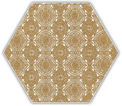 Paradyz My Way Shiny Lines Gold Hexagon Inserto E 19, 8x17, 1 - burkolatkiraly