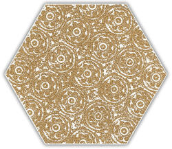 Paradyz My Way Shiny Lines Gold Hexagon Inserto F 19, 8x17, 1 - burkolatkiraly
