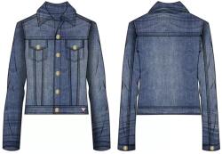 GUESS Деним яке за момиче с изчистен дизайн Guess
