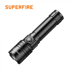SUPERFIRE Lanterna LED Superfire Y25, Zoom, 600lm, 450M, 2000mAh, incarcare USB-C, 10W (Y25)