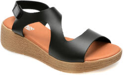 Image Sandale casual IMAGE negre, DUSAMBE, din piele naturala 40