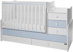 Lorelli Легло Lorelli - Maxi Plus, 3Box, 70 х 160 cm, бяло/baby blue (10150580039P) - baby