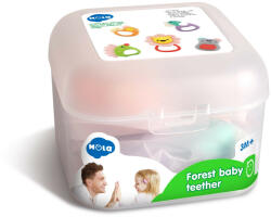 Jucarii Bebe Set 5 Jucarii Pentru Dentitie In Cutie Forest Baby (E318A) - mtoys
