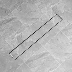  Rigolă duș liniară din oțel inoxidabil, model linie, 830x140 mm (142174)