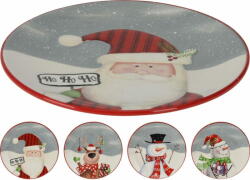 STREFA tányér 24cm karácsonyi kerámia dekorok keveréke