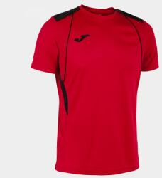 Joma CHAMPIONSHIP VII SHORT SLEEVE T-SHIRT dressz / póló piros fekete 2XL
