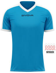 Givova SHIRT REVOLUTION INTERLOCK dressz világoskék-fehér XS