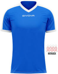 Givova SHIRT REVOLUTION INTERLOCK dressz azúrkék-fehér M