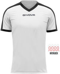 Givova SHIRT REVOLUTION INTERLOCK dressz fehér-fekete 4XS