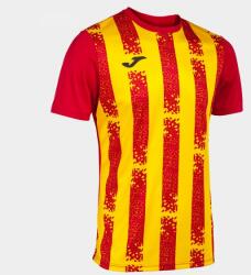 Joma Inter Iii Short Sleeve T-shirt Red Yellow 3xs