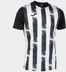 Joma Inter Iii Short Sleeve T-shirt Black White 2xl