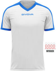 Givova SHIRT REVOLUTION INTERLOCK dressz fehér-azúrkék 2XS