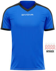 Givova SHIRT REVOLUTION INTERLOCK dressz azúrkék-fekete 2XS