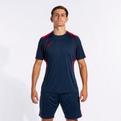 Joma CHAMPIONSHIP VII SHORT SLEEVE T-SHIRT dressz / póló tengerészkék piros M