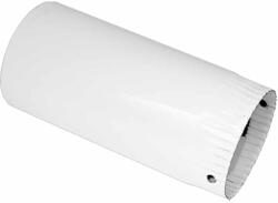 Koleno Emajl Burlan emailat Alb120X250mm, Burlan evacuare fum alb lucios FI120X2500